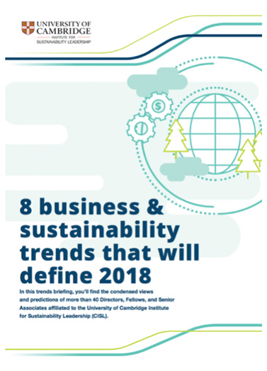 8 business & sustainability trends that will define&nbsp;2018